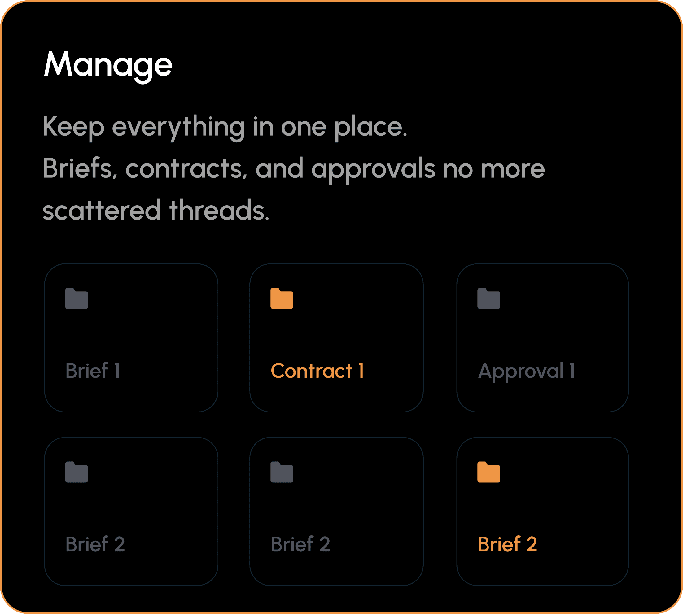 Manage